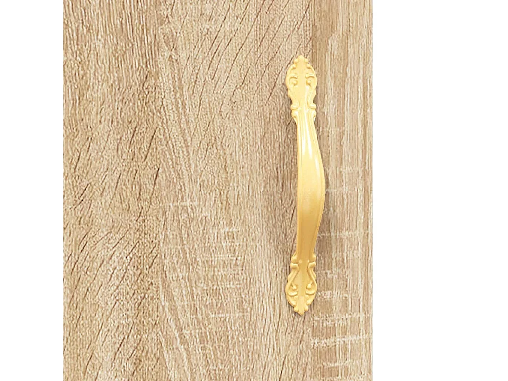 Fouzia  Mueble para TV madera de ingeniería roble Sonoma 150x30x50 cm