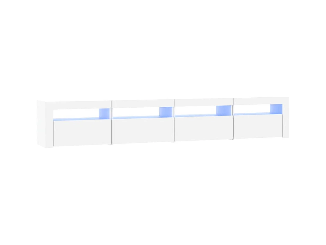 Cincinnatus  Tv-meubel met LED-verlichting 240x35x40 cm wit