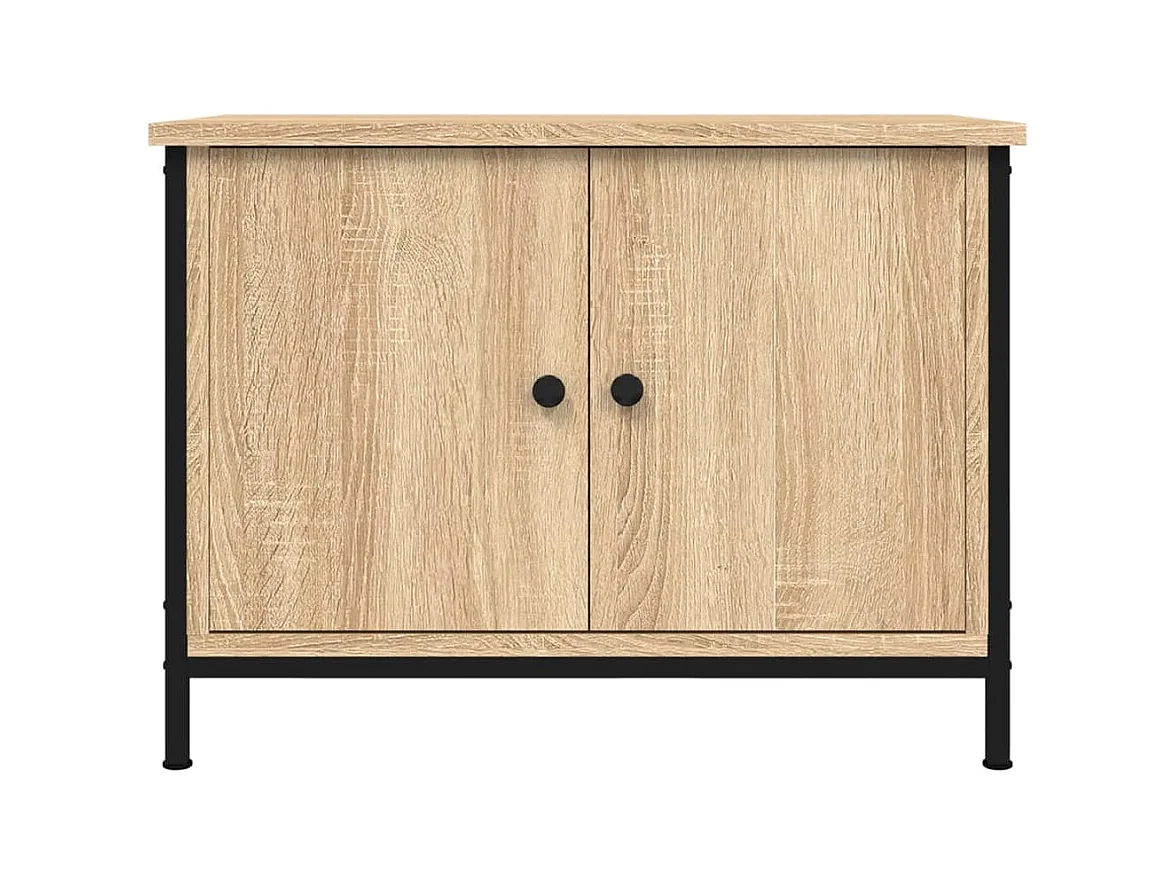Ballyknockan  Meuble TV avec portes Chêne Sonoma 60x35x45 cm Bois d'ingénierie