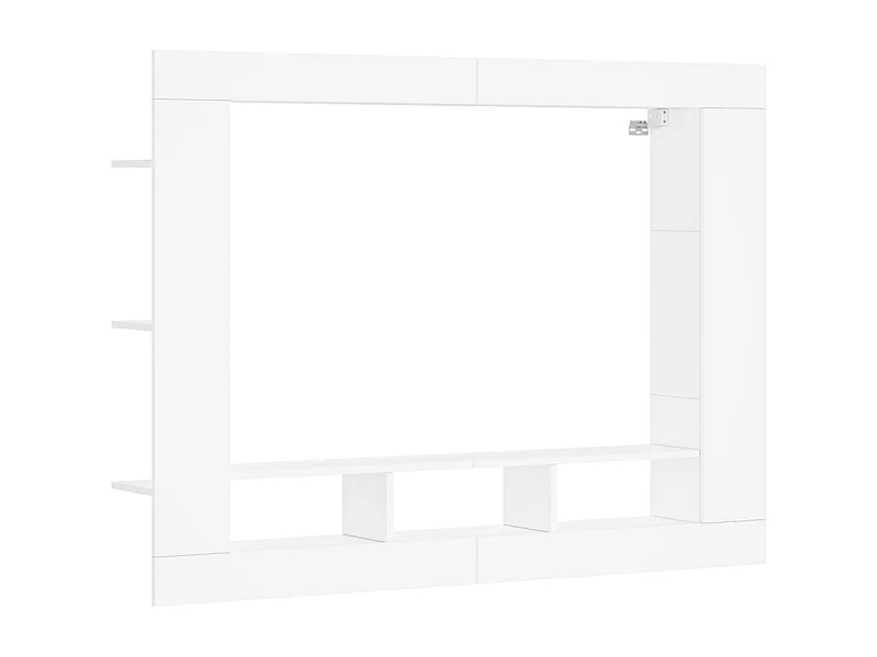 Mykdal  Tv-meubel 152x22x113 cm bewerkt hout wit