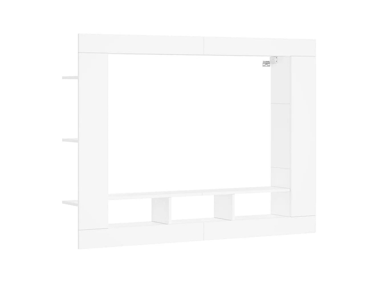 Mykdal  Tv-meubel 152x22x113 cm bewerkt hout wit