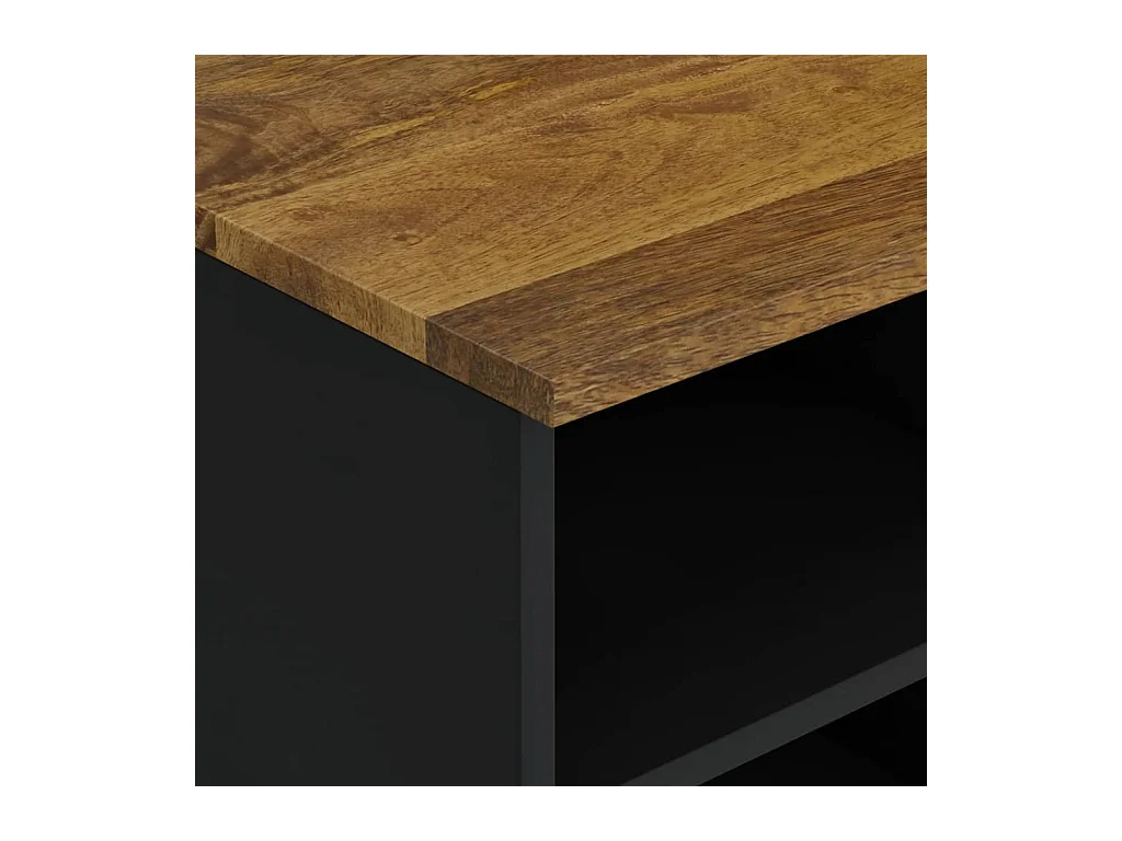 Mordan  Meuble TV 100x33x46 cm bois de manguier et d'ingénierie