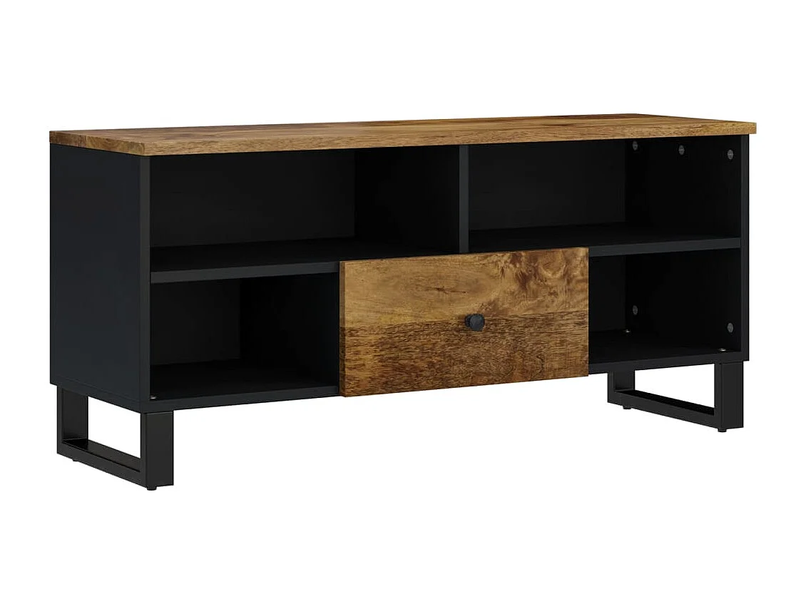 Mordan  Mueble de TV madera mango y madera contrachapada 100x33x46 cm