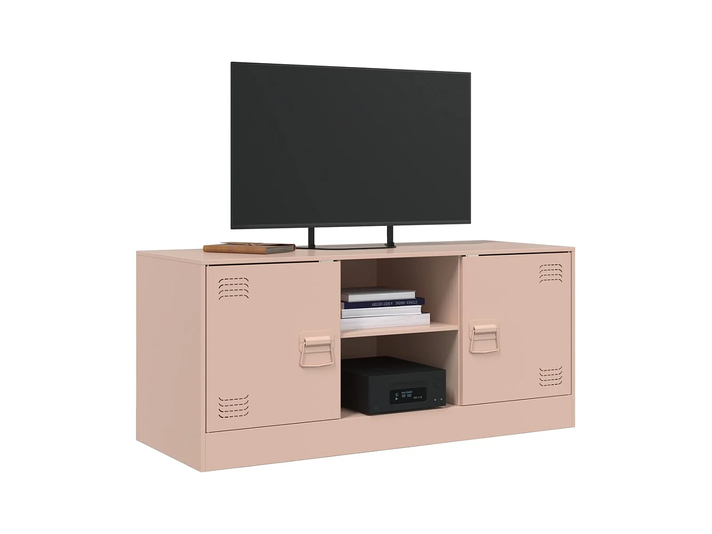 Jean-Claude  Meuble TV rose 99x39x44 cm acier