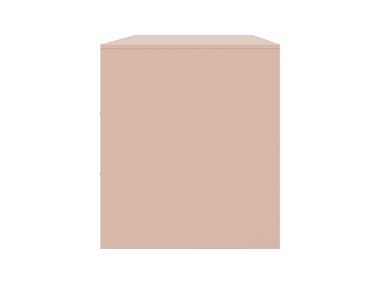 Jean-Claude  Meuble TV rose 99x39x44 cm acier