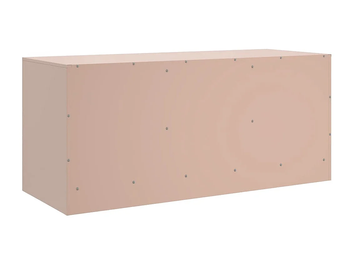 Jean-Claude  Meuble TV rose 99x39x44 cm acier