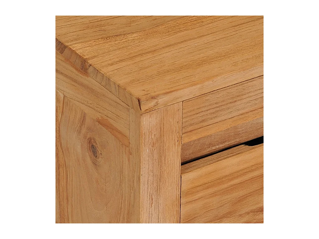 Garden Furniture -  Meuble TV 115x30x35 cm bois de teck massif