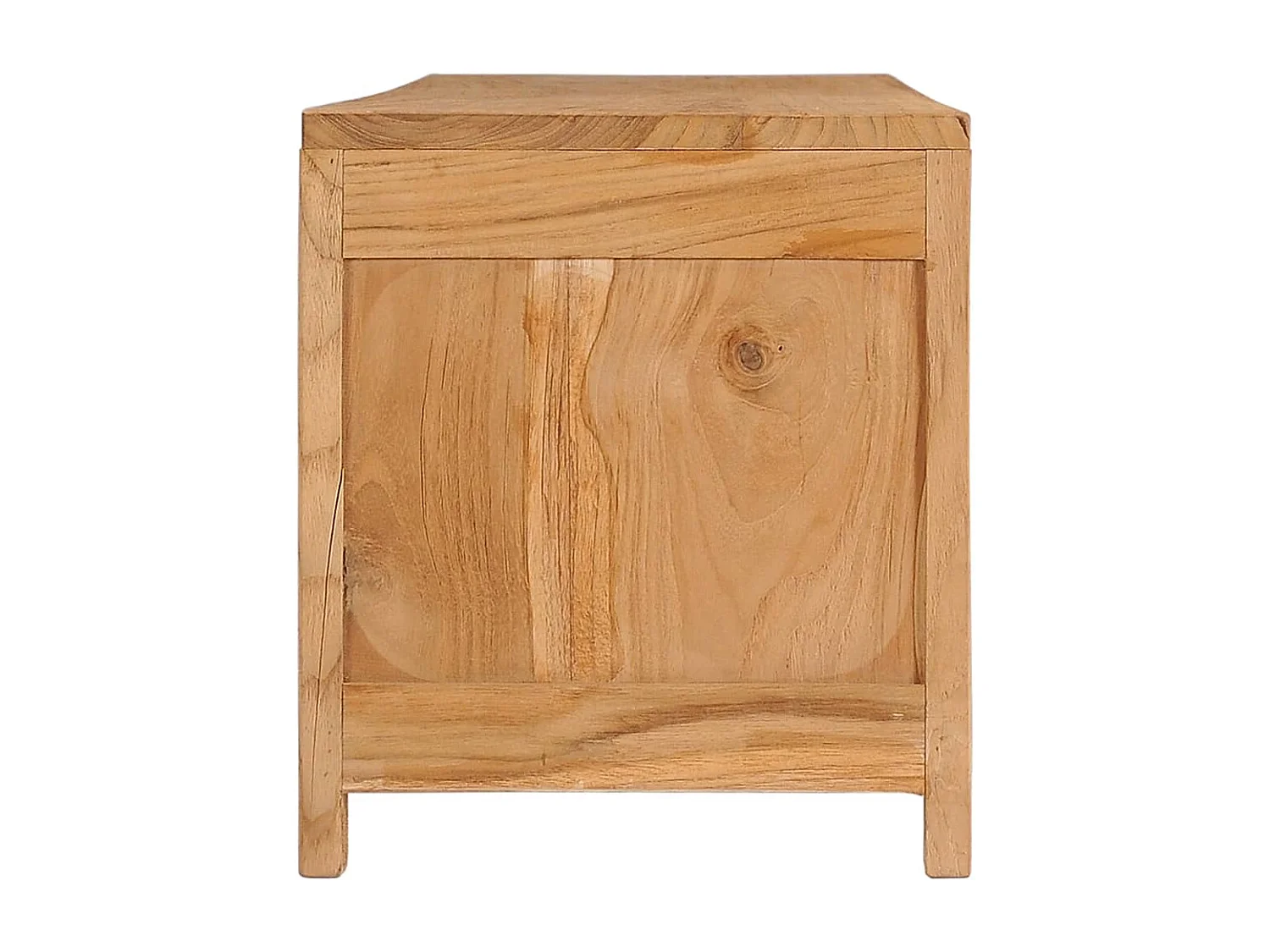 Garden Furniture -  Meuble TV 115x30x35 cm bois de teck massif