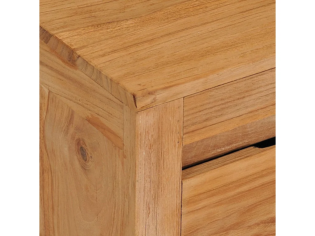 Garden Furniture -  Meuble TV 115x30x35 cm bois de teck massif