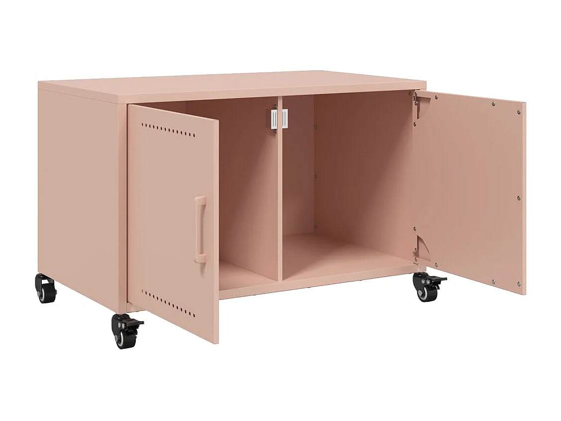 Darius  Meuble TV rose 68x39x43,5 cm acier