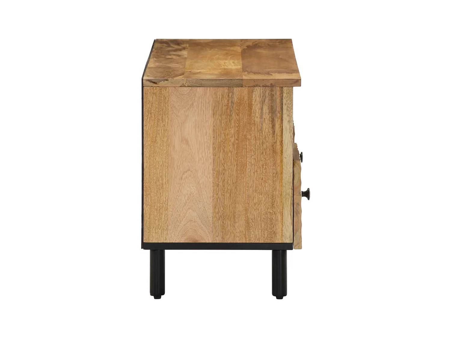 Luc-Élie  Mueble de TV madera maciza de mango 100x33x46 cm