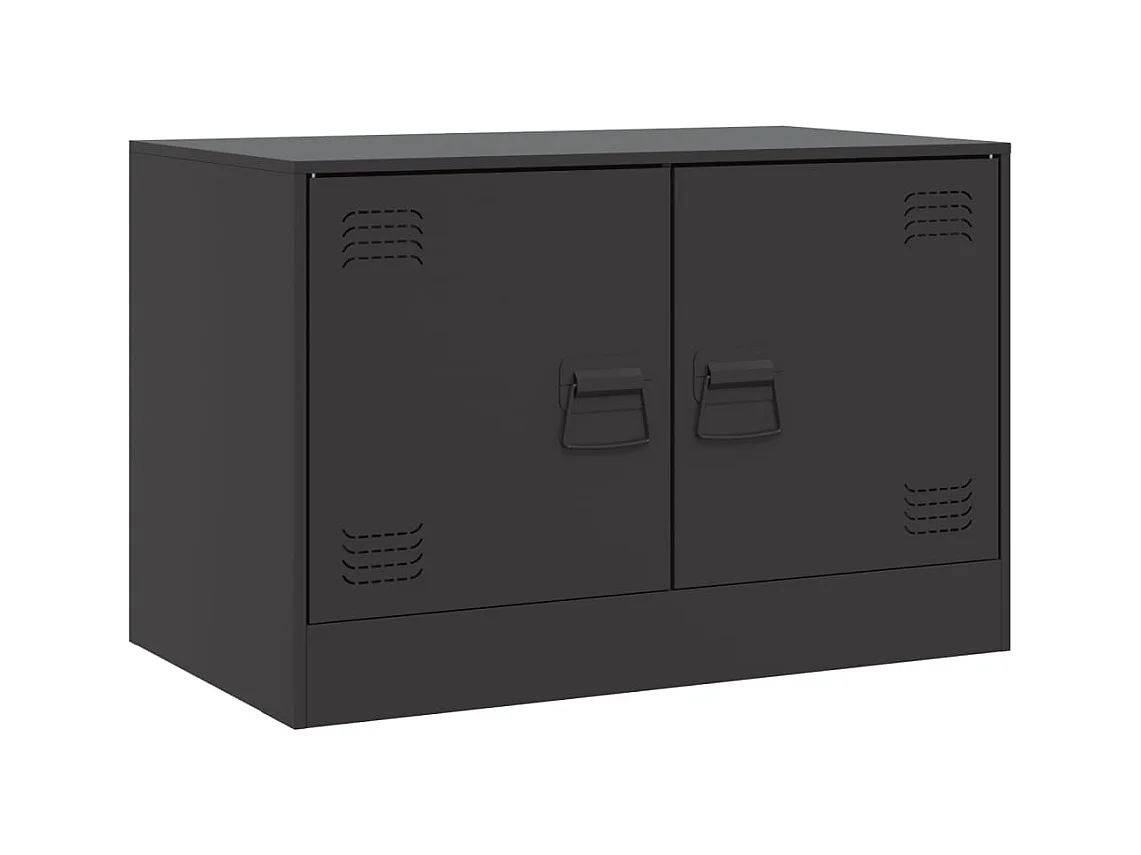 Castlerea  Meubles TV 2 pcs noir 67x39x44 cm acier