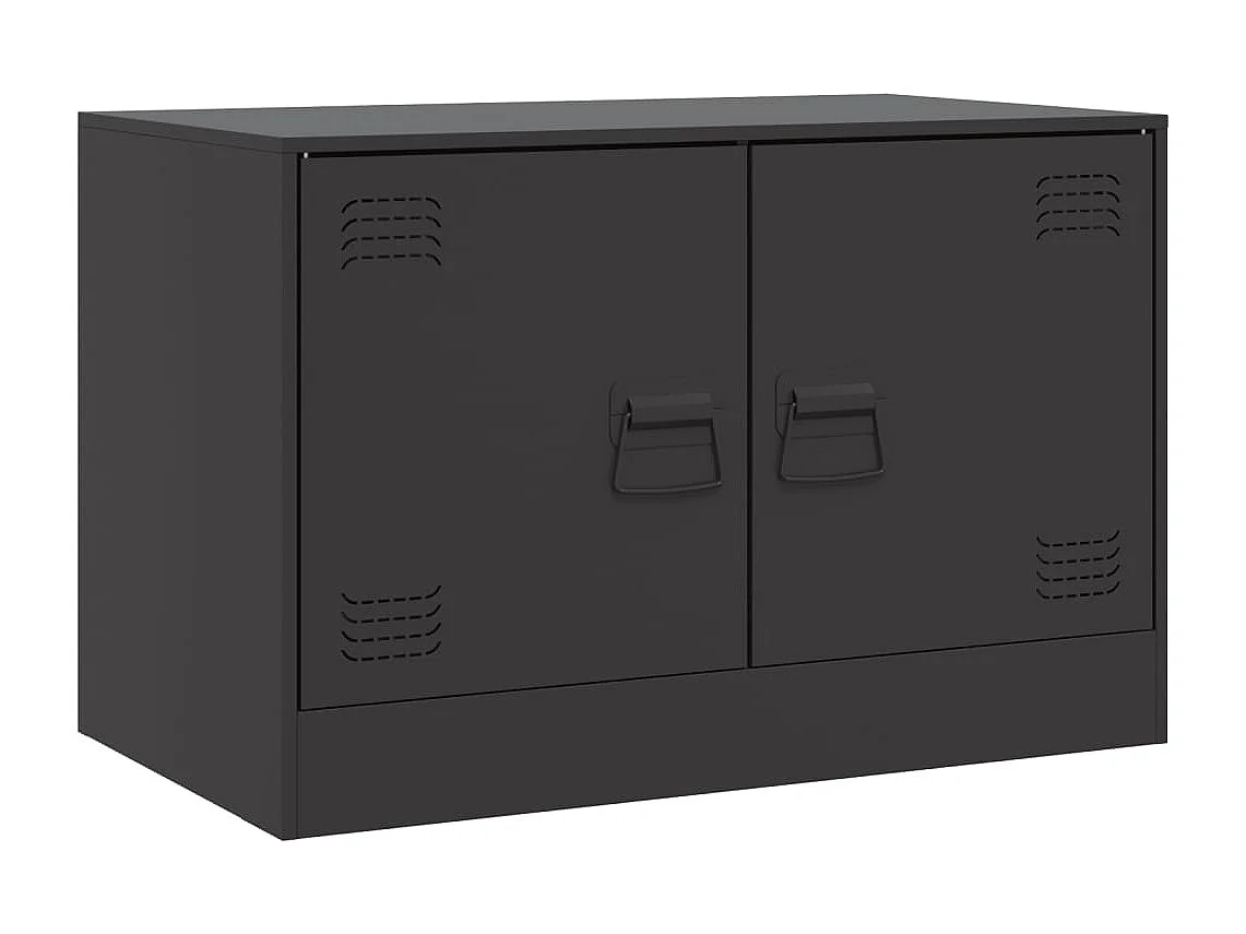 Castlerea  Meubles TV 2 pcs noir 67x39x44 cm acier