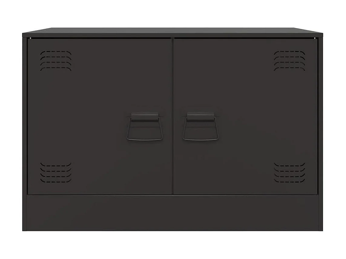 Castlerea  Meubles TV 2 pcs noir 67x39x44 cm acier