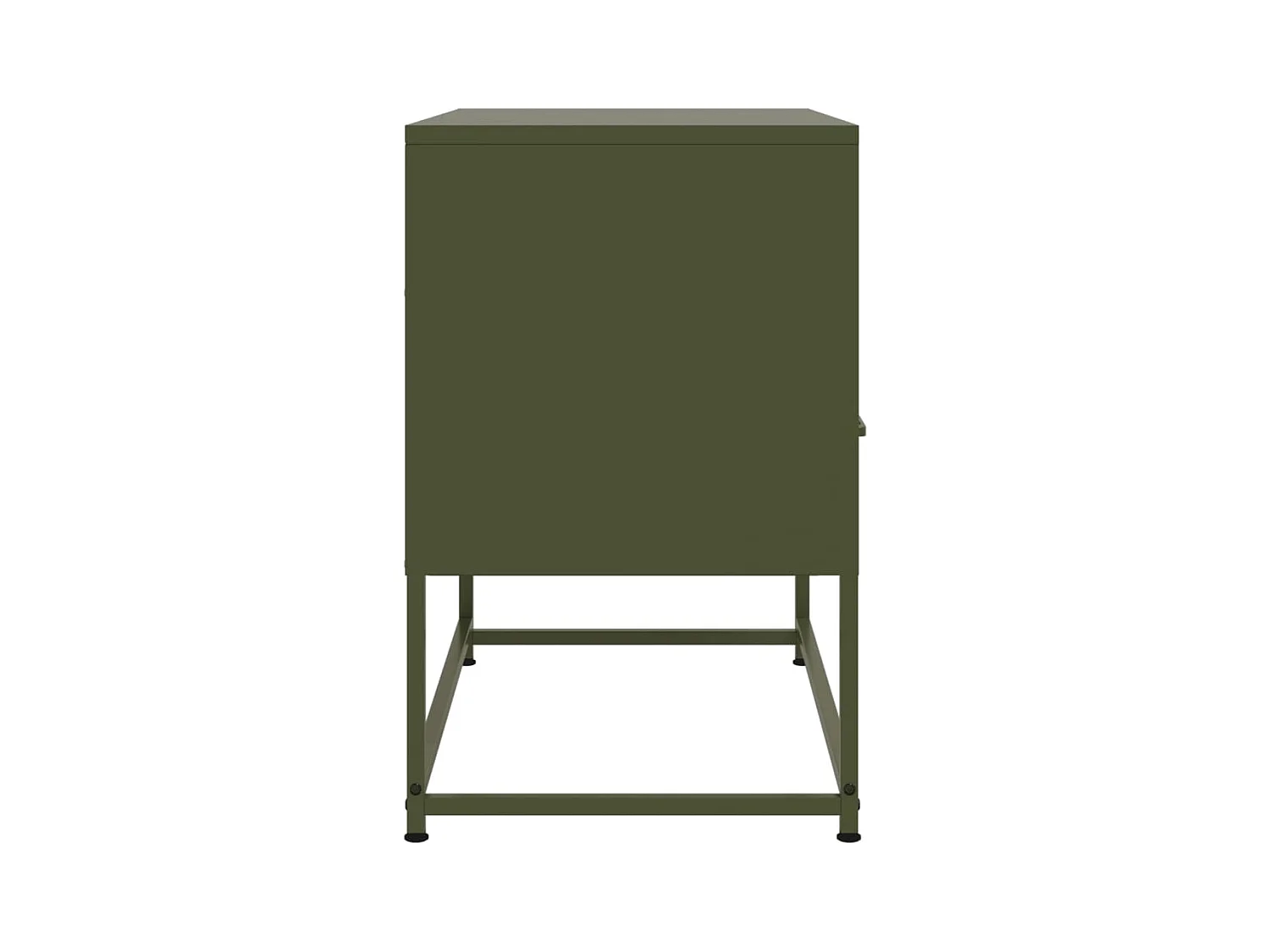 Nicholas  Meuble TV vert olive 68x39x60,5 cm acier