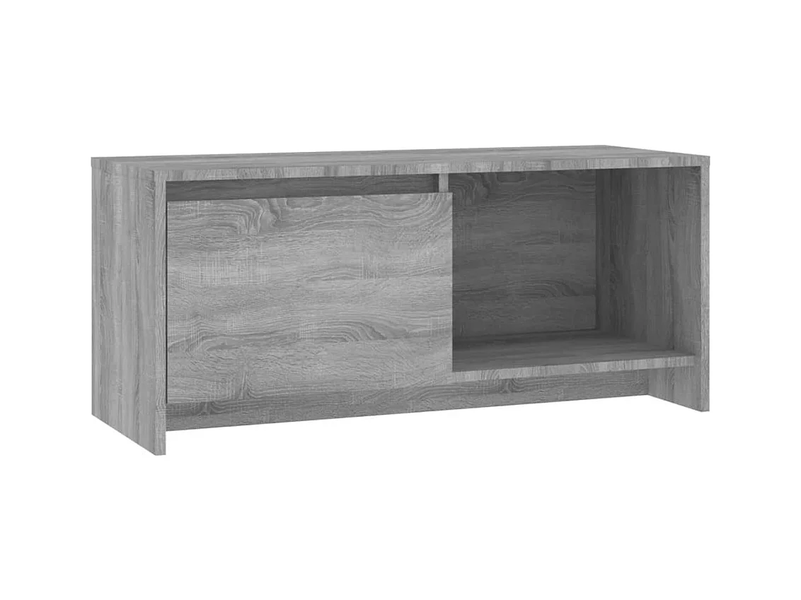 Bay Village  Meuble TV sonoma gris 90x35x40 cm bois d'ingénierie