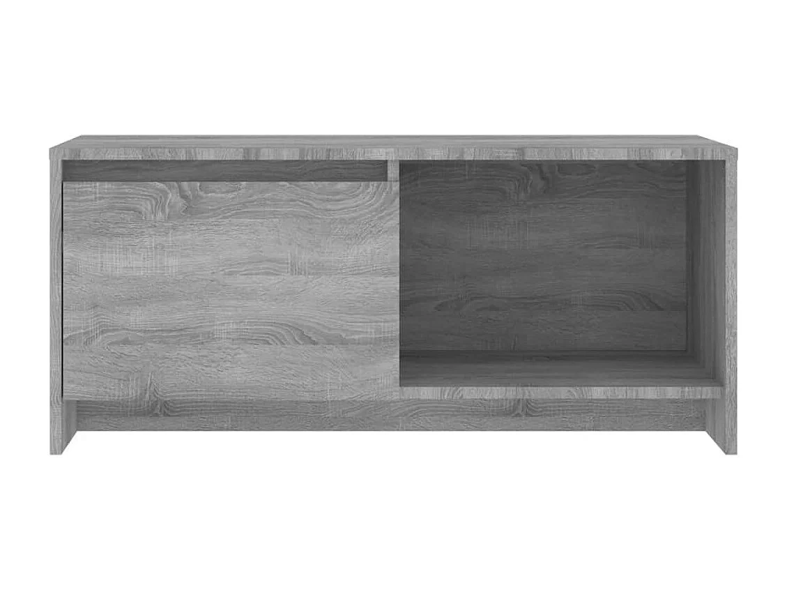 Bay Village  Meuble TV sonoma gris 90x35x40 cm bois d'ingénierie