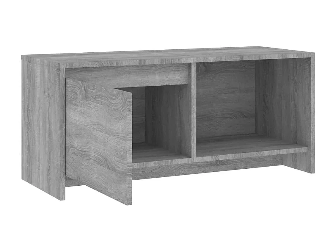 Bay Village  Meuble TV sonoma gris 90x35x40 cm bois d'ingénierie