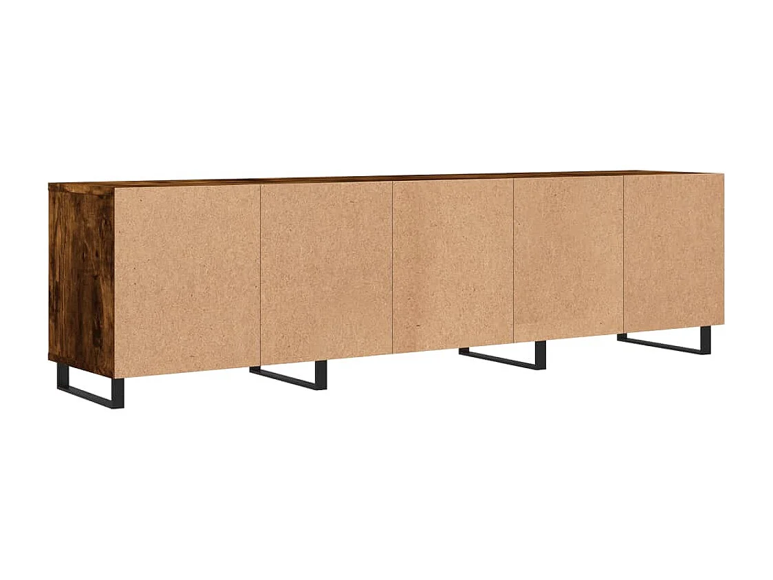 Hørning  Meuble TV chêne fumé 150x30x44,5 cm bois d'ingénierie