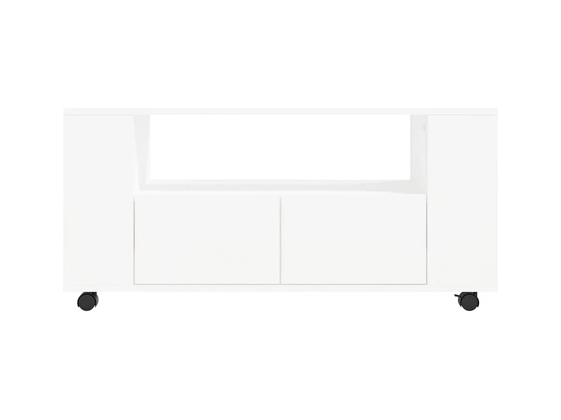 Elli  Mueble para TV madera de ingeniería blanco 102x34,5x43 cm