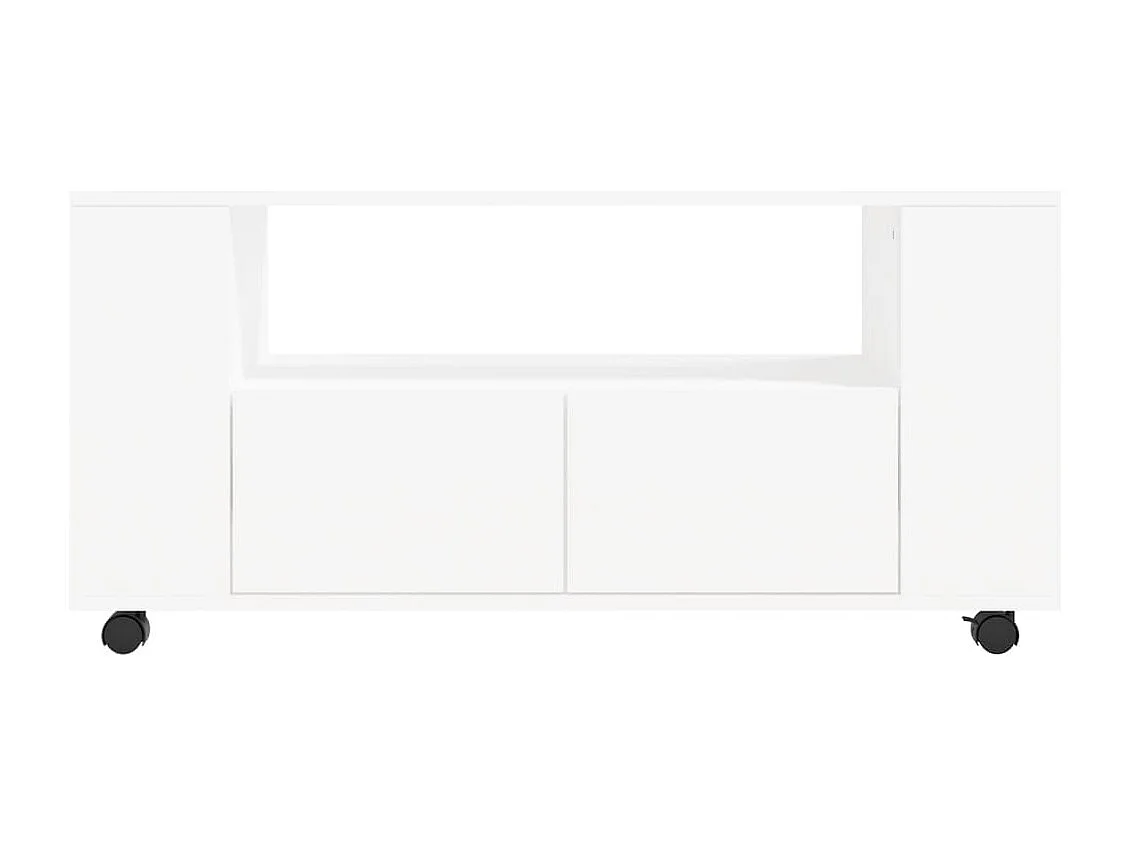 Elli  Mueble para TV madera de ingeniería blanco 102x34,5x43 cm