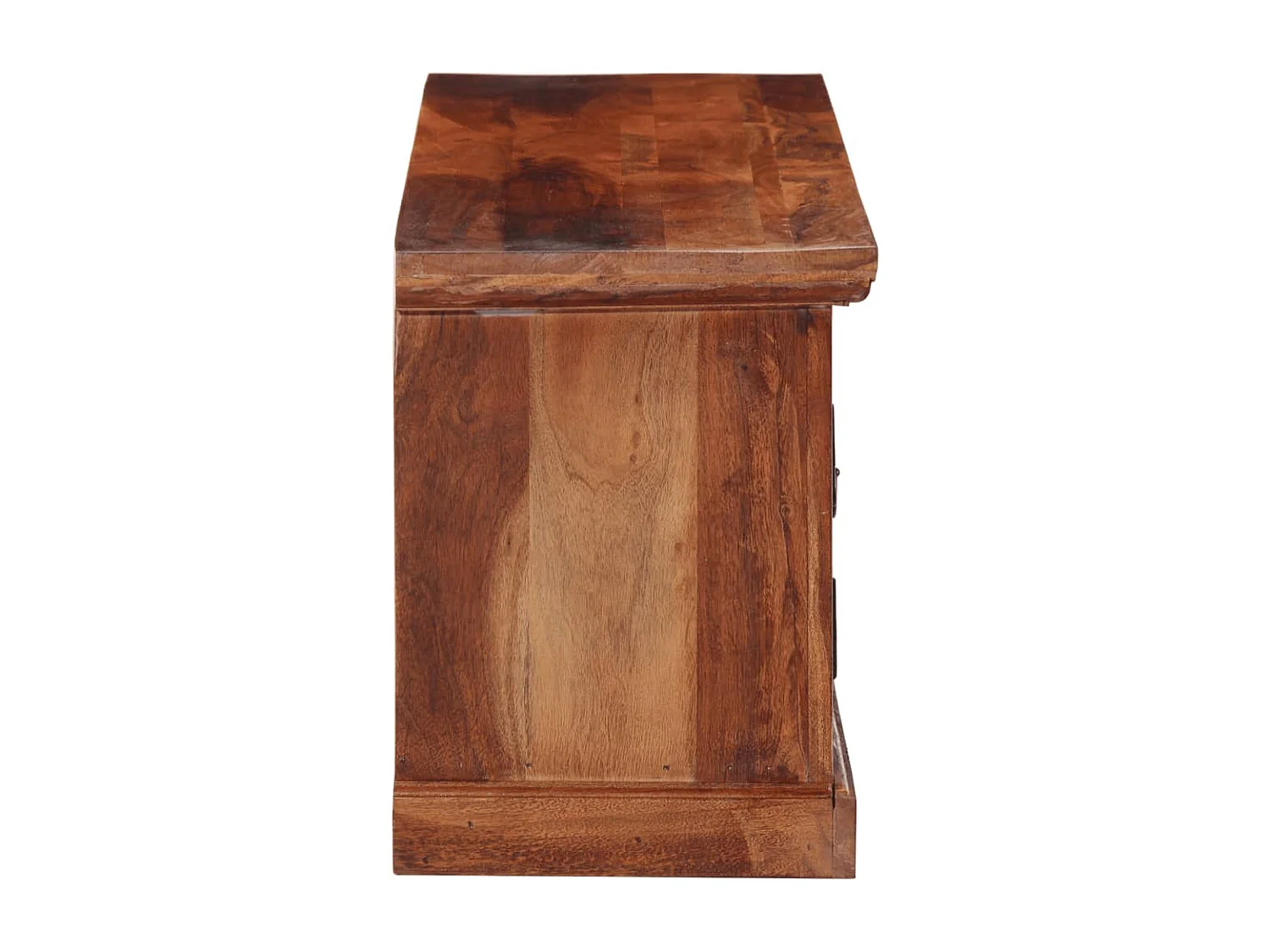 Lucien-Dominique-Paul  Meuble TV avec portes 112x30x40 cm bois d'acacia massif