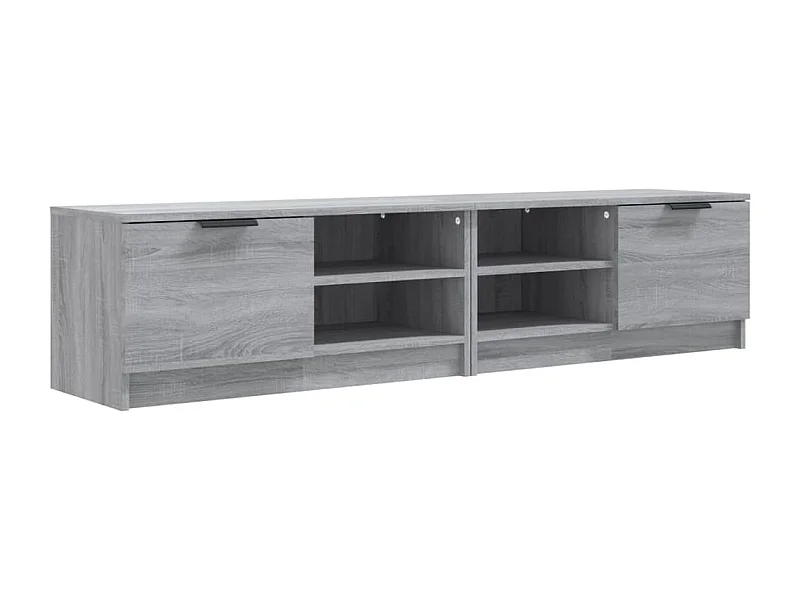 Bryvra  Muebles para TV 2 uds contrachapado gris Sonoma 80x35x36,5 cm