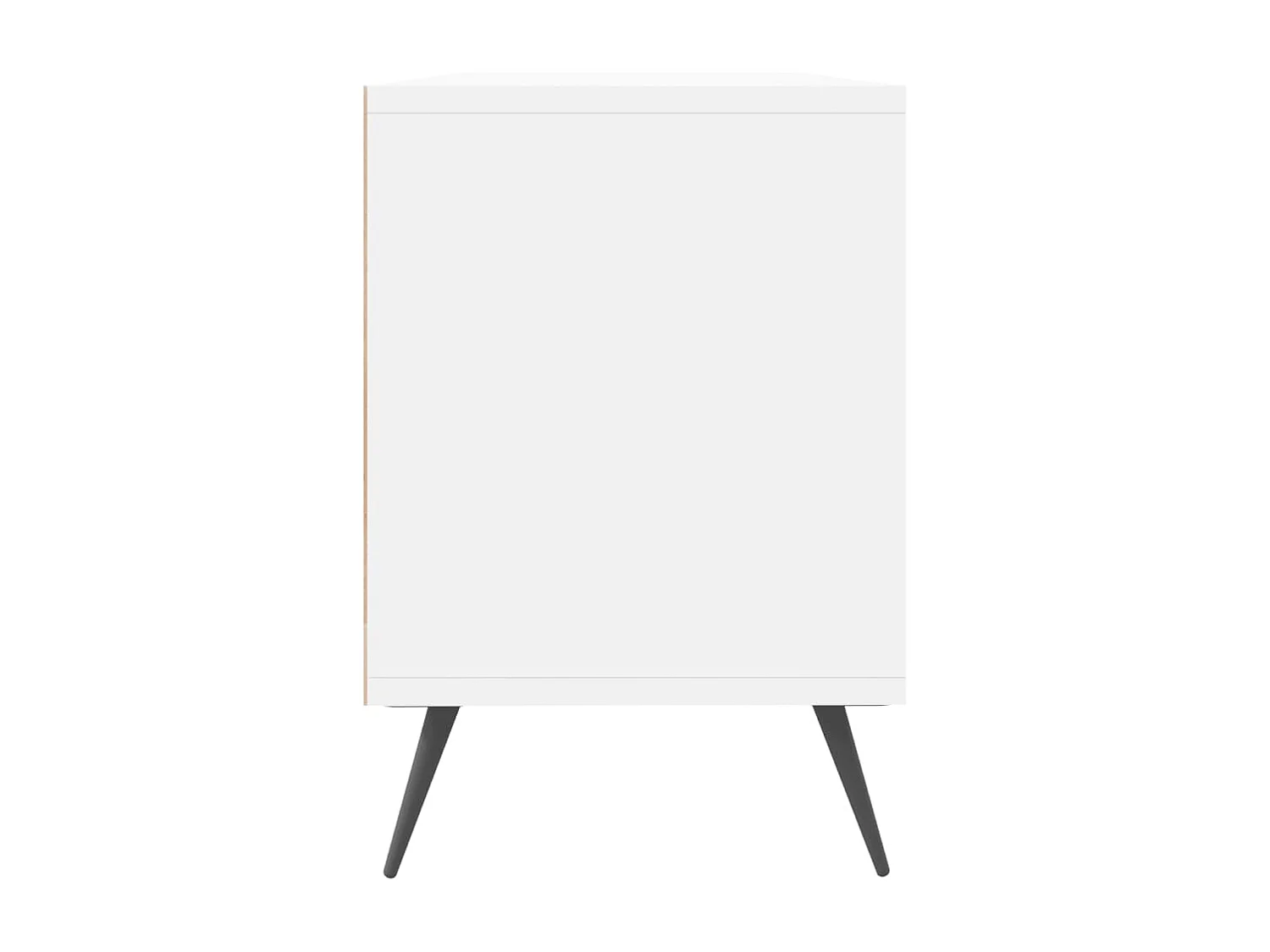 Joël  Mueble de TV madera contrachapada blanco 150x30x44,5 cm