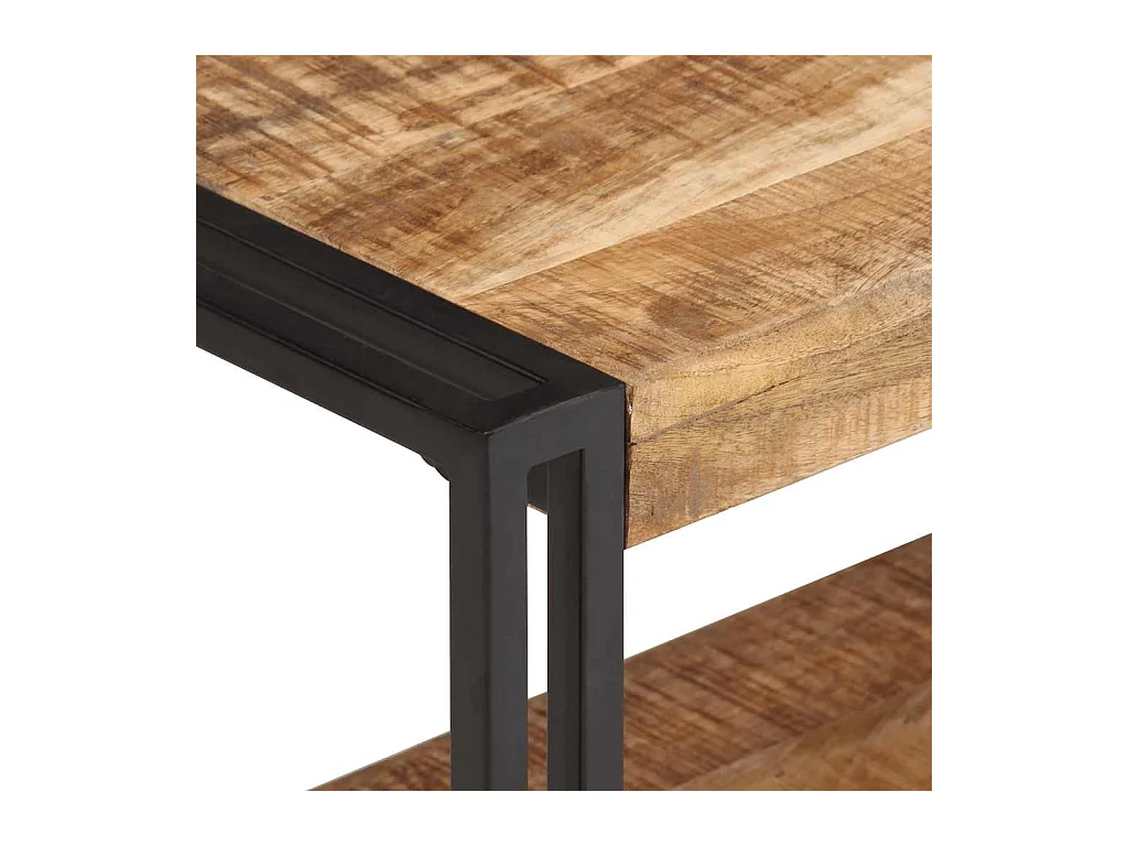 Clearfield  Meuble TV 120x30x40 cm Bois de manguier brut