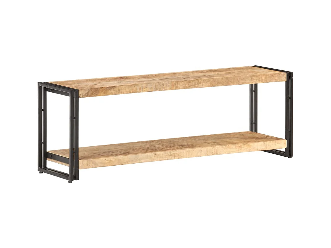 Clearfield  Meuble TV 120x30x40 cm Bois de manguier brut
