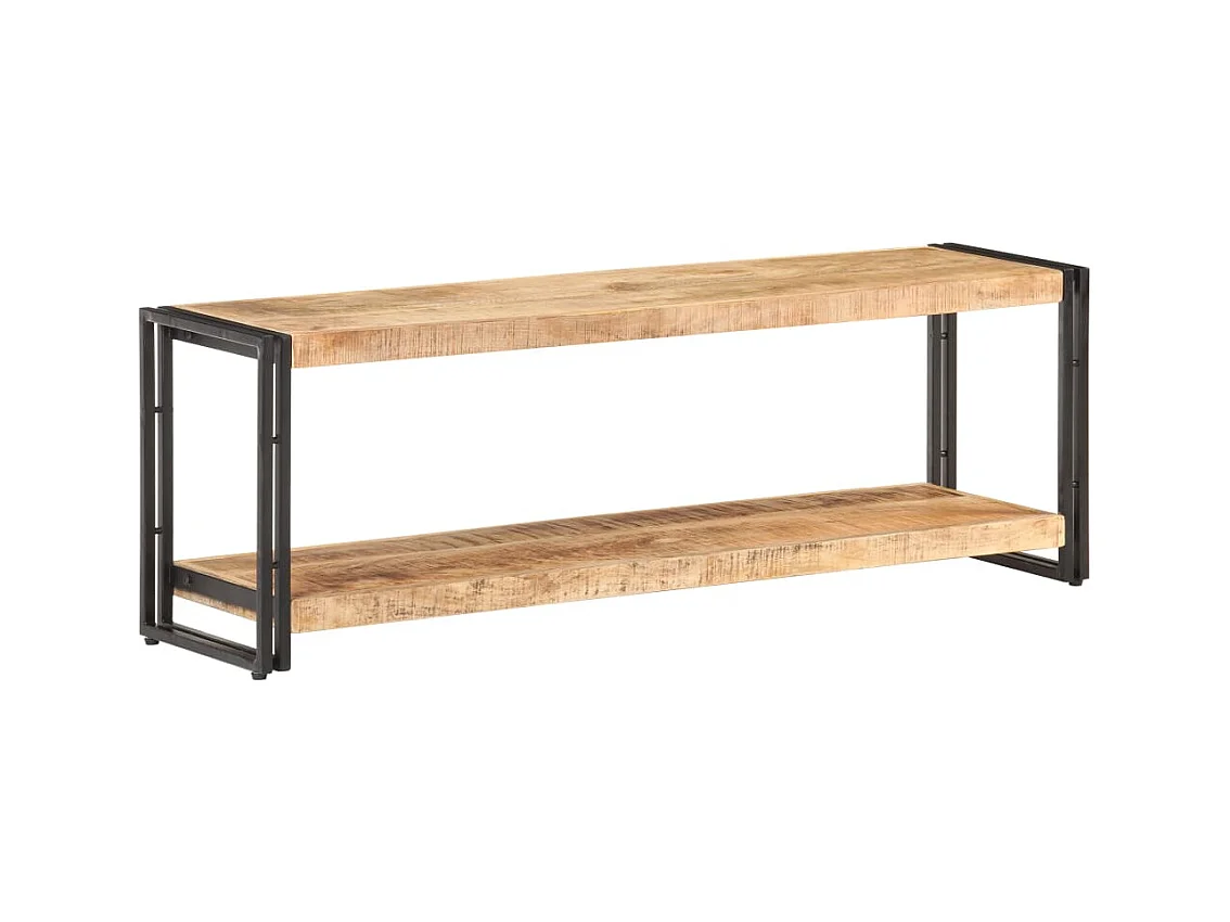 Clearfield  Meuble TV 120x30x40 cm Bois de manguier brut