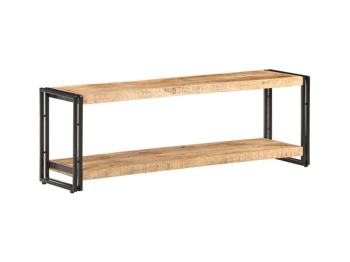 Clearfield  Meuble TV 120x30x40 cm Bois de manguier brut