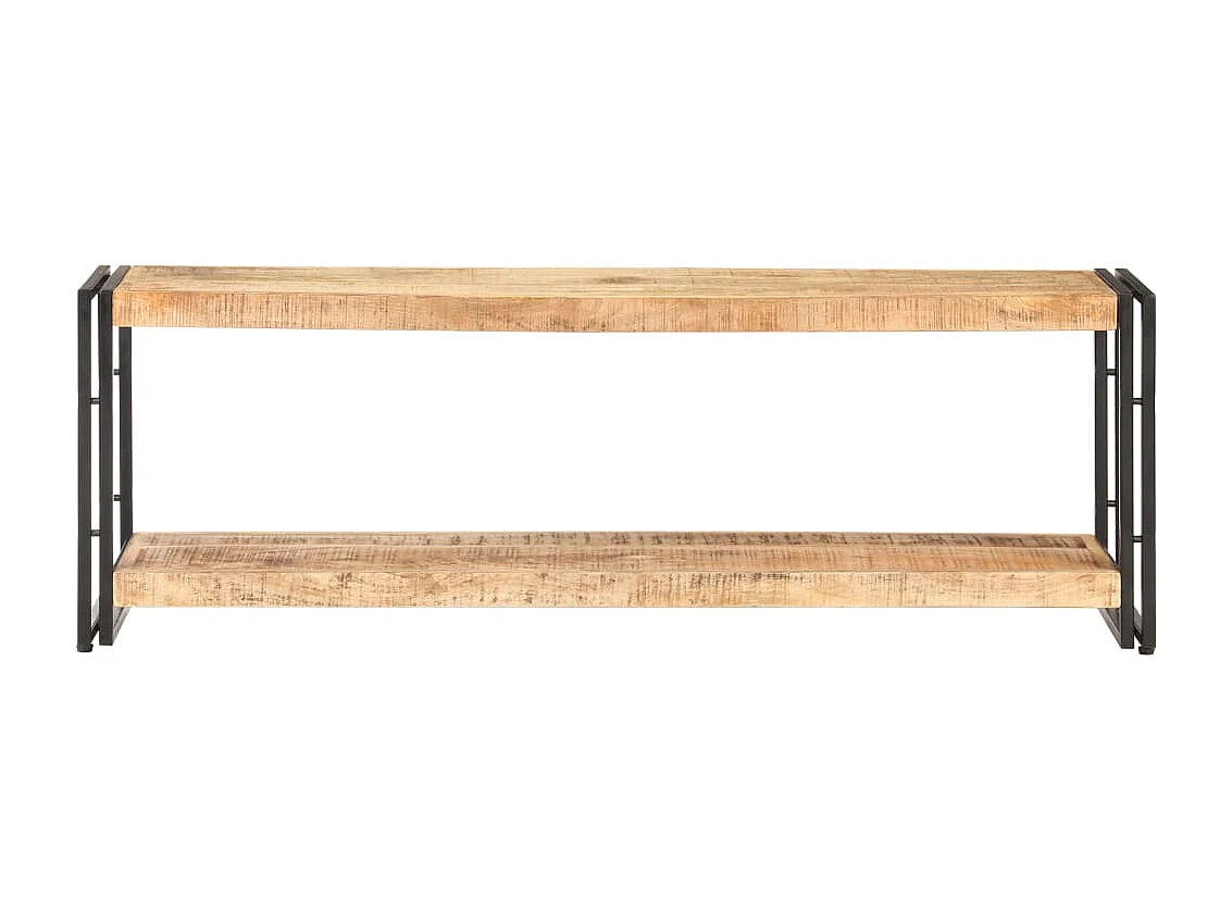 Clearfield  Mueble para TV de madera maciza de mango rugosa 120x30x40 cm