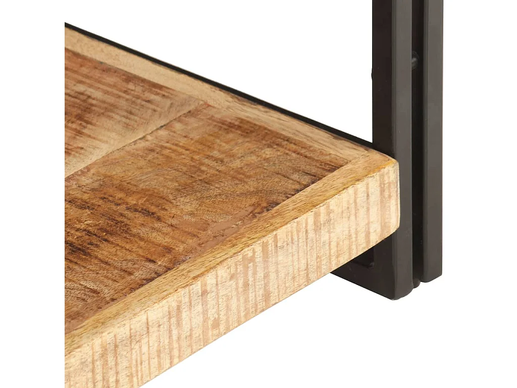 Clearfield  Mueble para TV de madera maciza de mango rugosa 120x30x40 cm