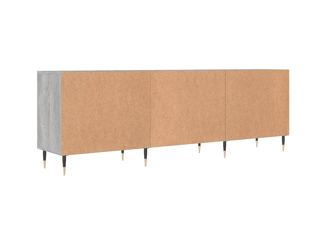 Fouzia  Meuble TV sonoma gris 150x30x50 cm bois d'ingénierie