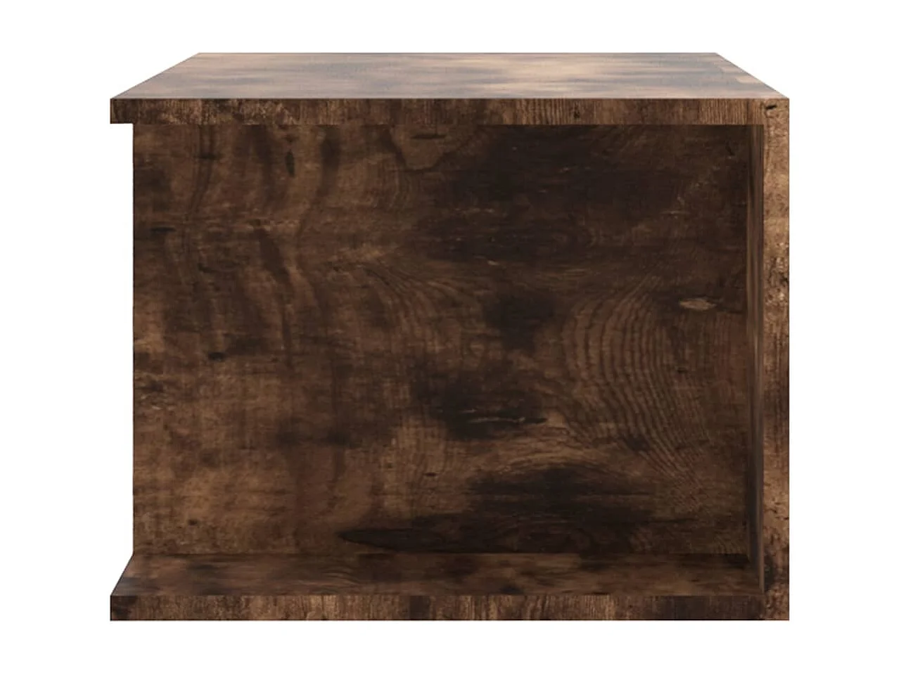 Crijn  Meuble TV avec lumières LED Chêne fumé 90x39x30 cm