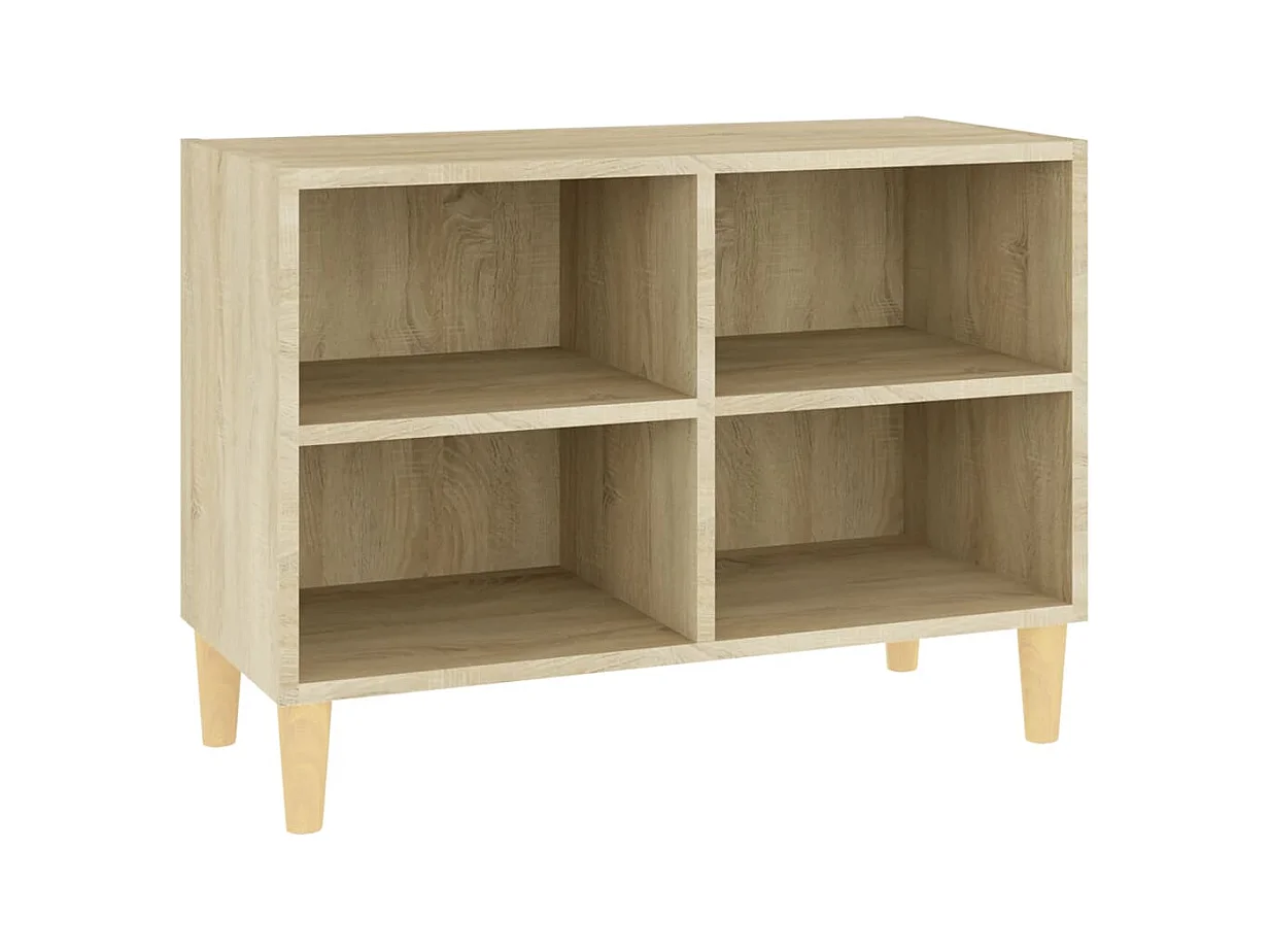 Bridgeville  Tv-meubel met houten poten 69,5x30x50 cm sonoma eikenkleurig