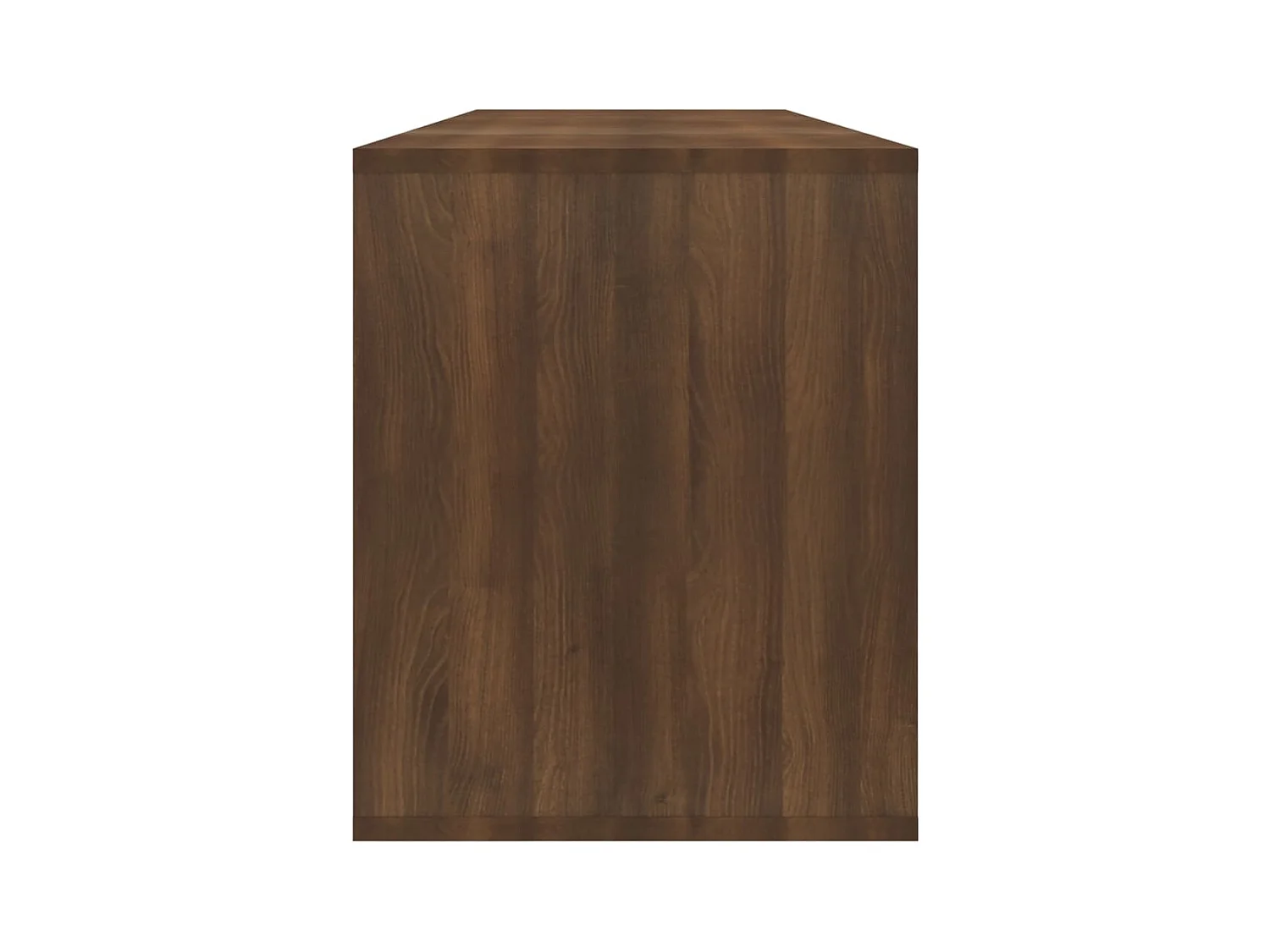 Isolde  Meuble TV chêne marron 130x35x50 cm bois d'ingénierie