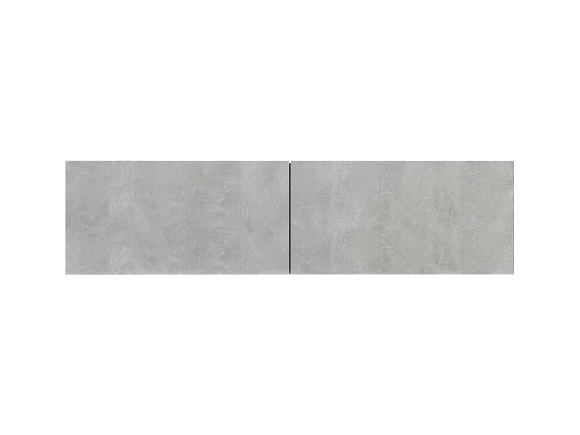 Mitchel  Meuble TV Gris béton 120x30x30 cm Bois d’ingénierie