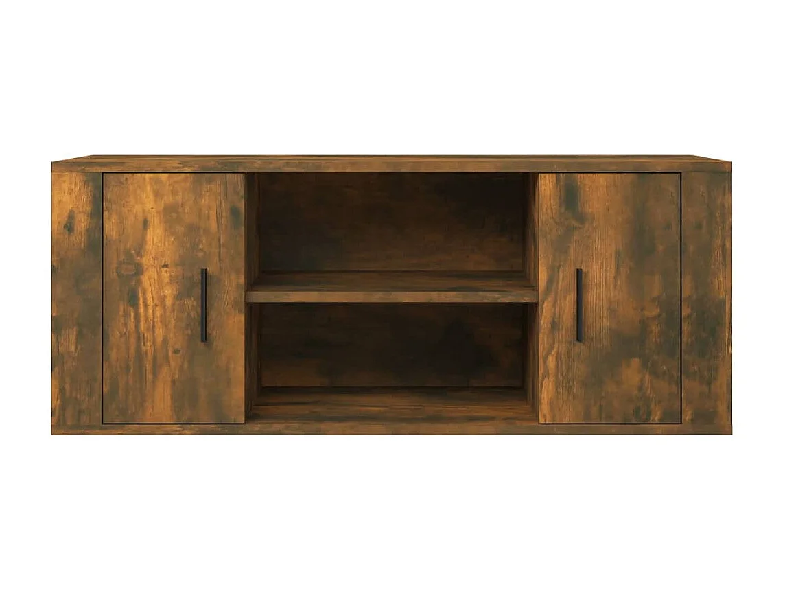 Åse Kristine  Meuble TV Chêne fumé 100x35x40 cm Bois d'ingénierie