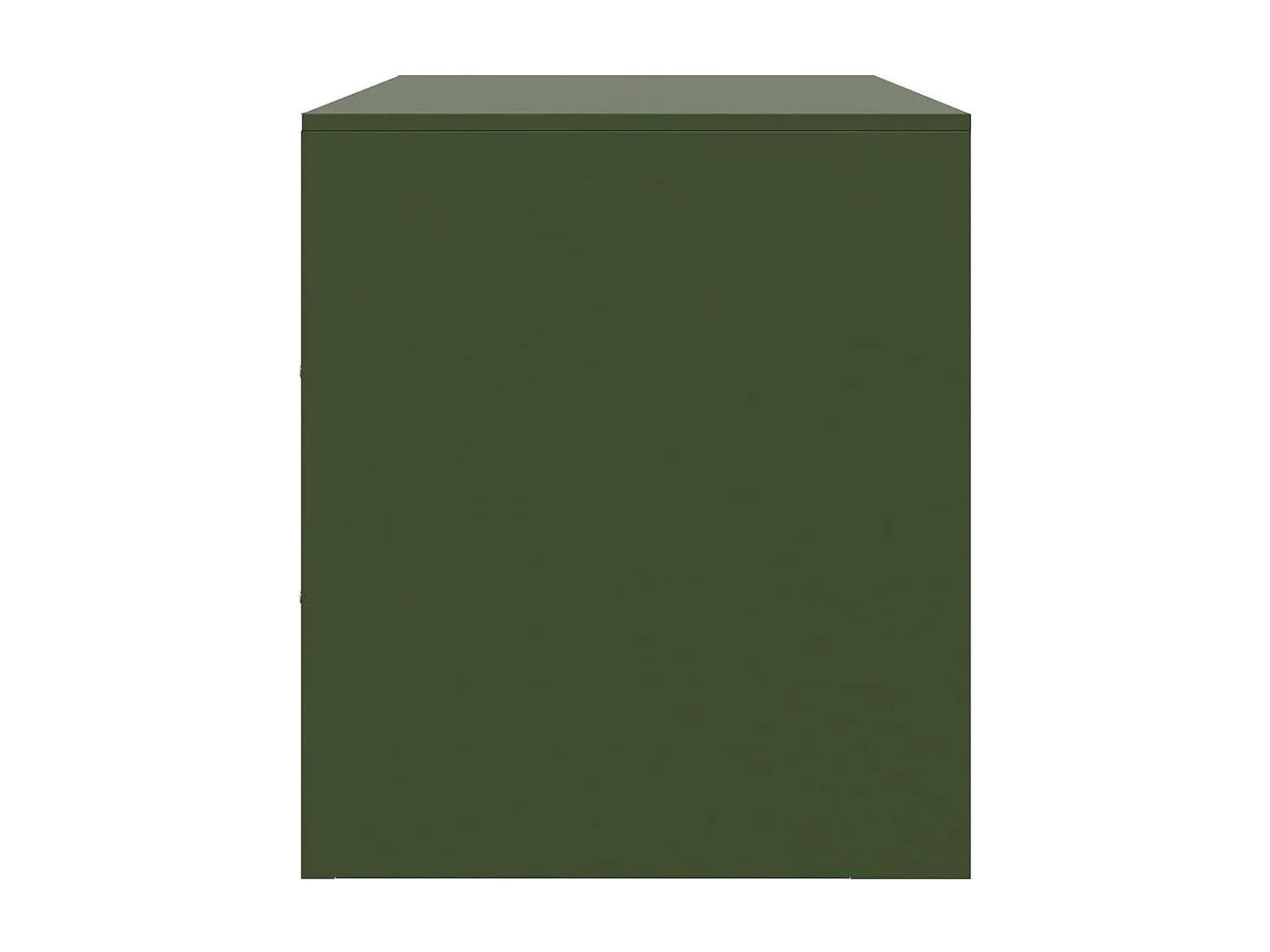 Castlerea  Meuble TV vert olive 67x39x44 cm acier