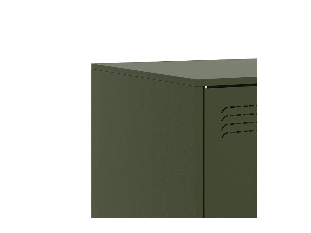 Castlerea  Tv-meubel 67x39x44 cm staal olijfgroen