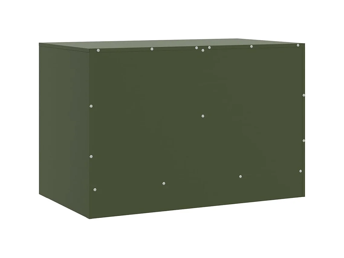 Castlerea  Tv-meubel 67x39x44 cm staal olijfgroen