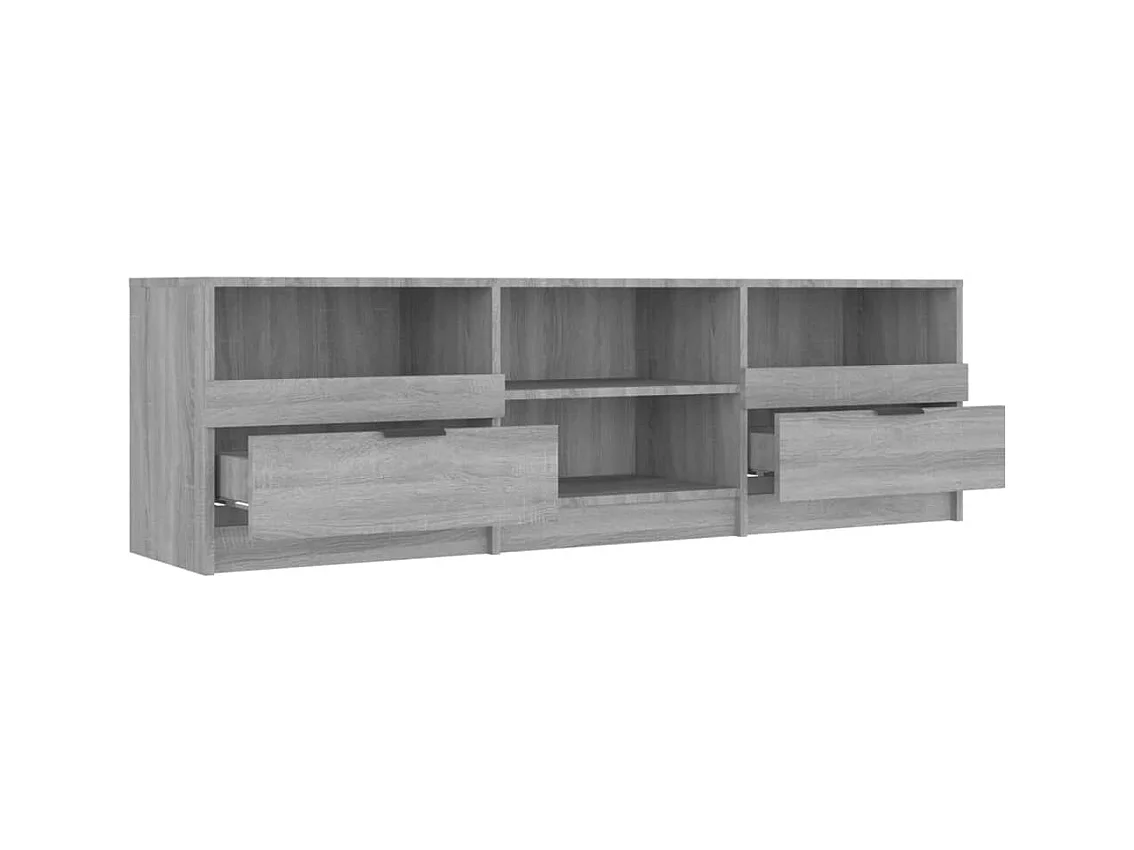 Stacy  Meuble TV Sonoma gris 150x33,5x45 cm Bois d'ingénierie