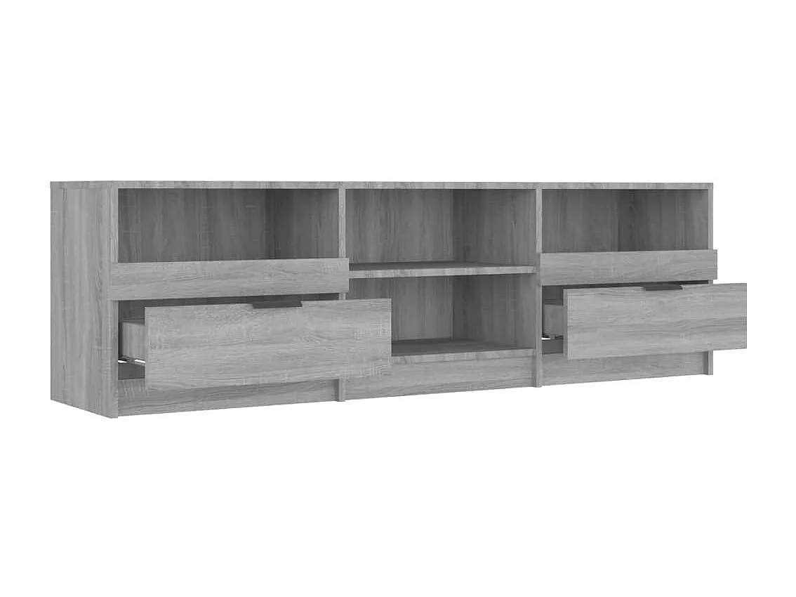 Stacy  Meuble TV Sonoma gris 150x33,5x45 cm Bois d'ingénierie