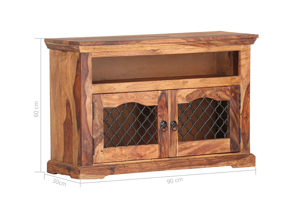 Garden Furniture -  Meuble TV 90x30x60 cm Bois solide