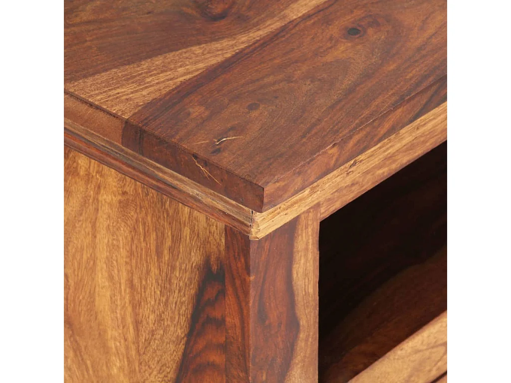 Garden Furniture -  Mueble de TV de madera maciza de acacia 90x30x60 cm