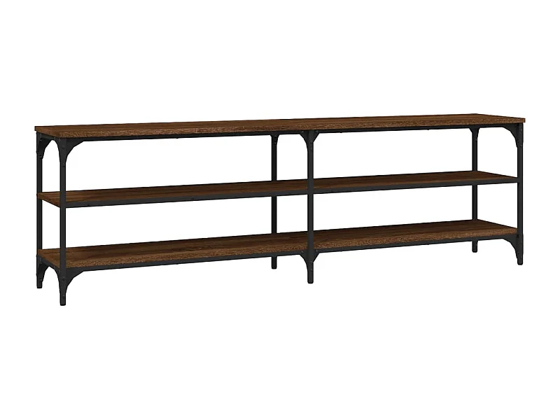 Chiloquin  Meuble TV chêne marron 160x30x50 cm bois d'ingénierie