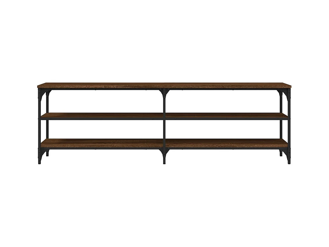 Chiloquin  Meuble TV chêne marron 160x30x50 cm bois d'ingénierie