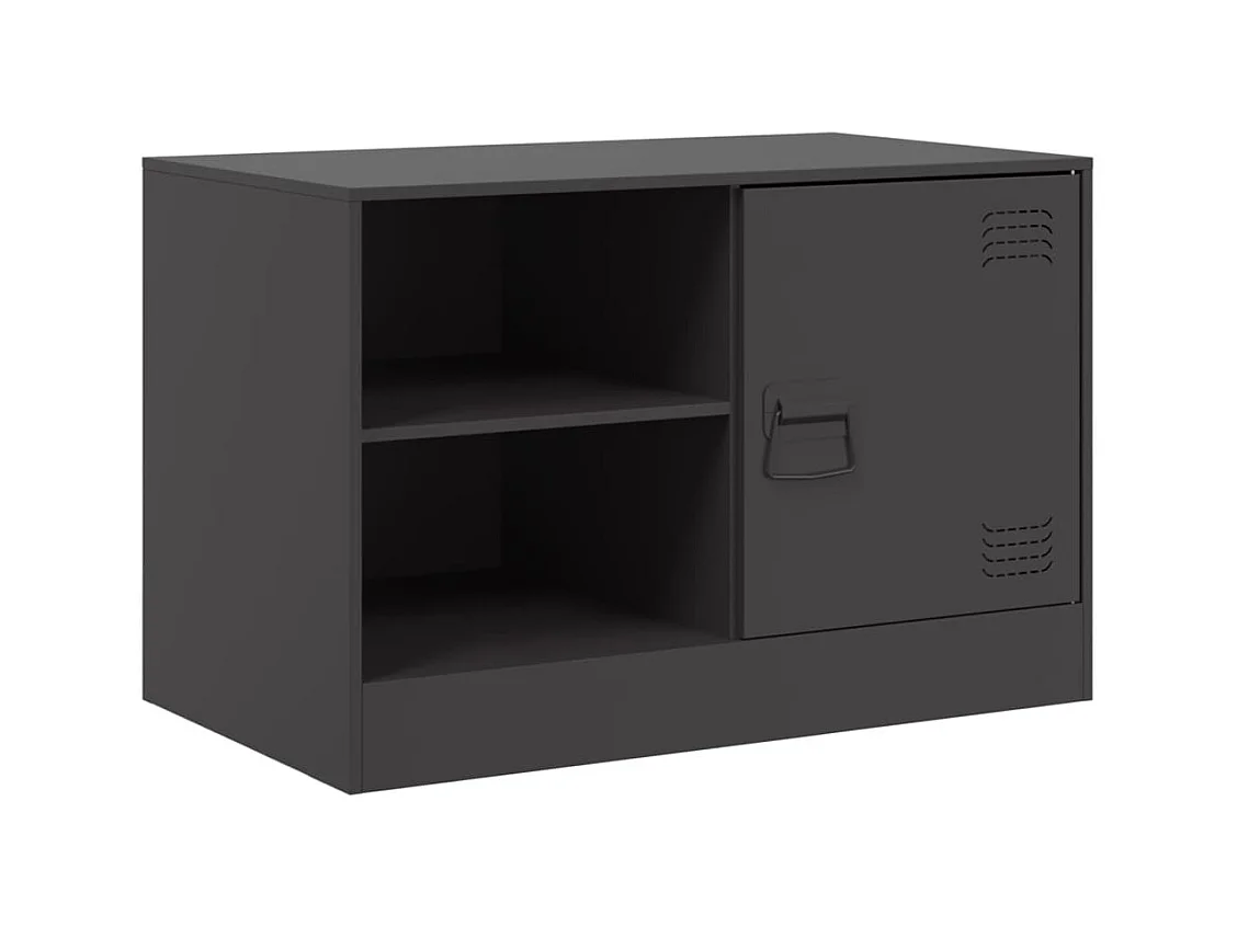 Borrego Springs  Mueble para TV de acero negro 67x39x44 cm